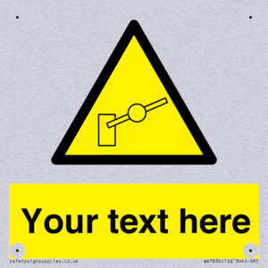 Custom warning barrier